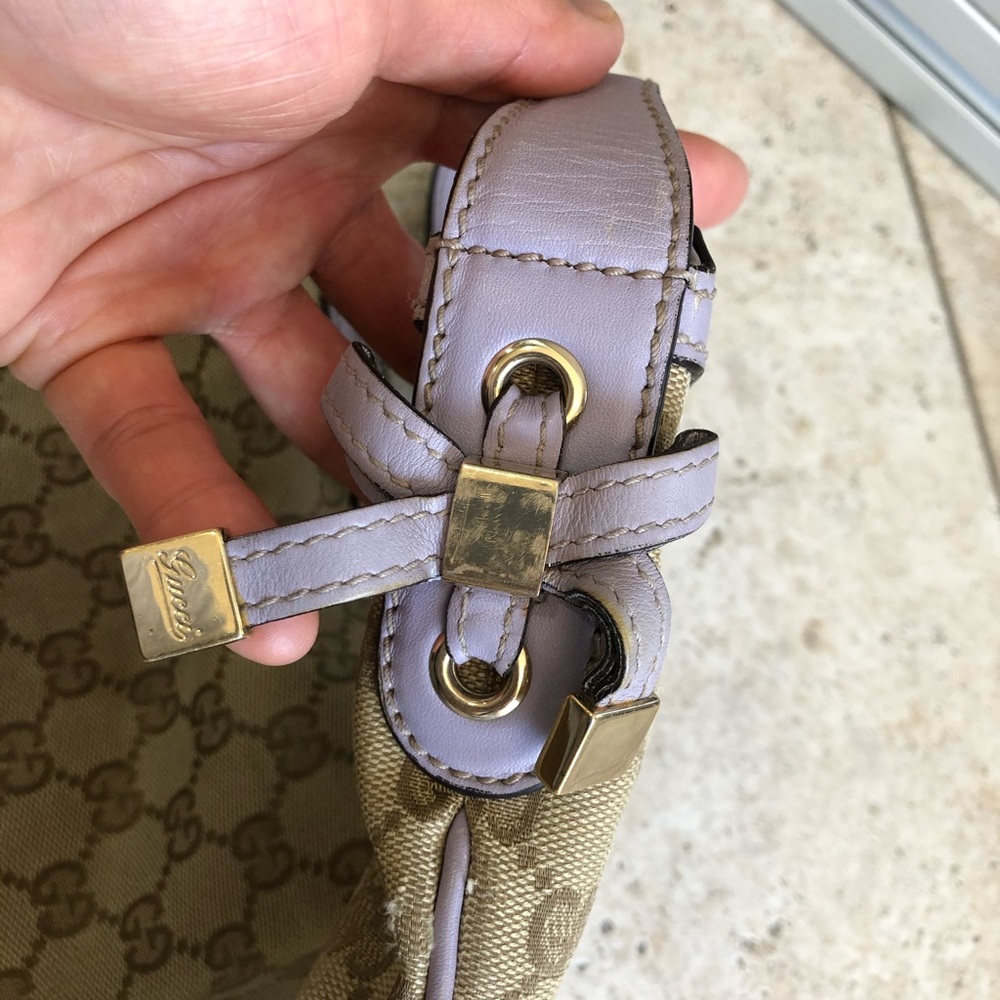 Authentic Rare Gucci Monogram Shoulder Purse - image 7